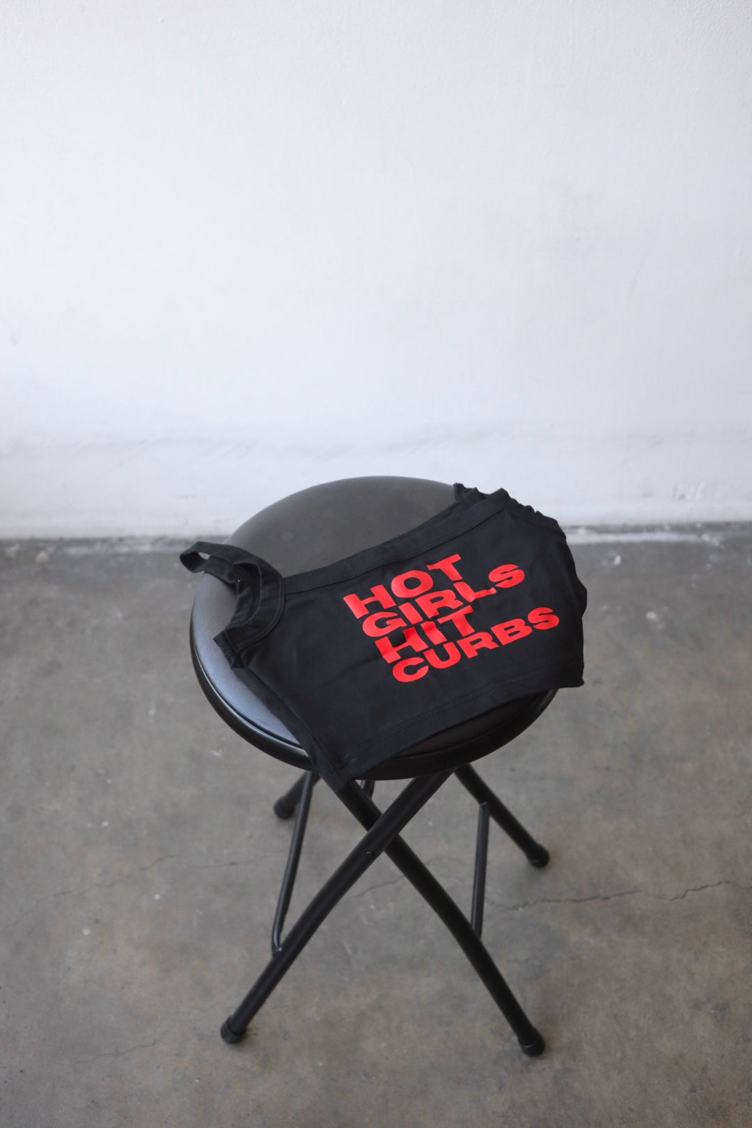 “Hot Girls Hit Curbs” Cropped Tank in Cold Brew