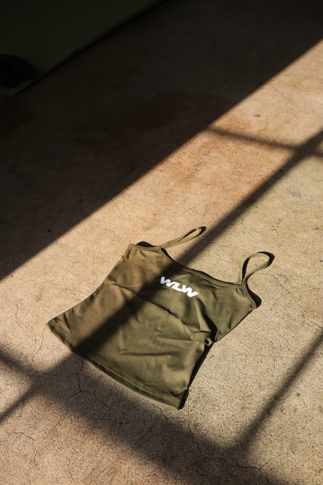"WLW" Strappy Tank in Matcha