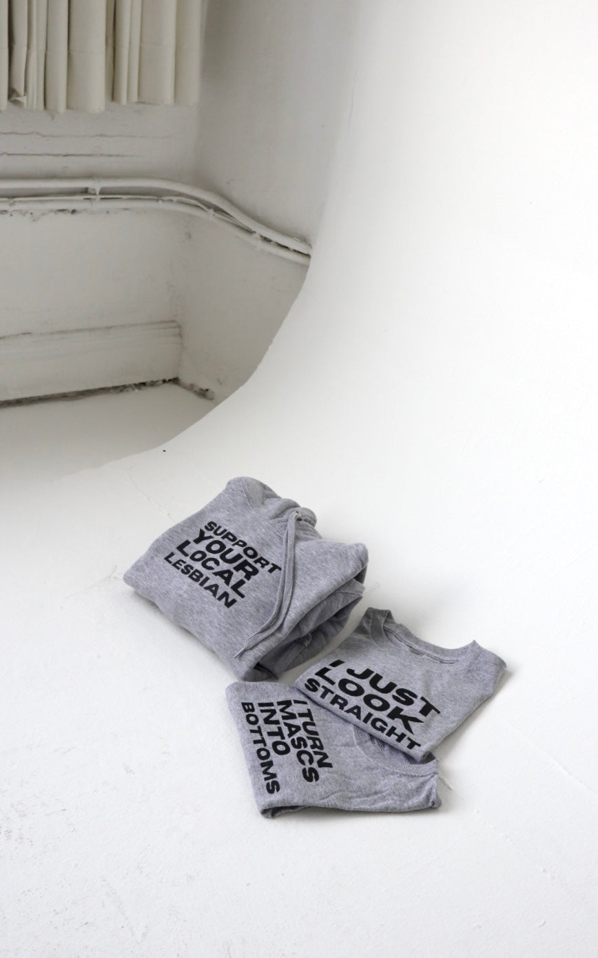 “Support Your Local Lesbian” Hoodie in Chia