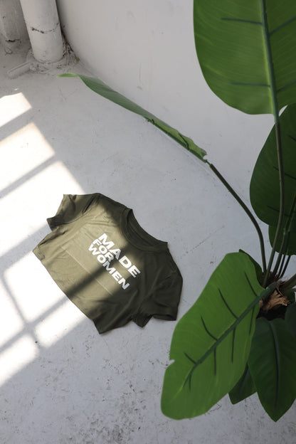 "Made for Women" Crop Top in Matcha