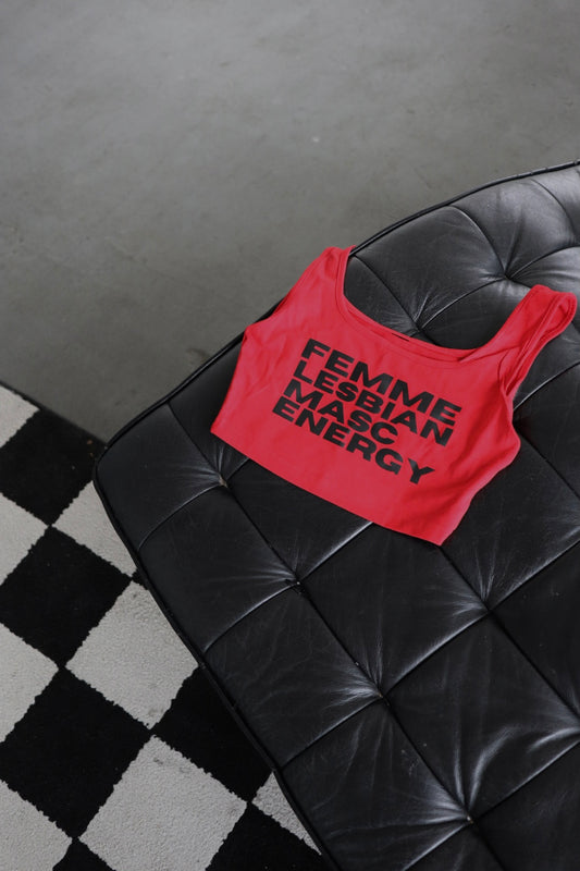 “Femme Lesbian Masc Energy” Tank Top