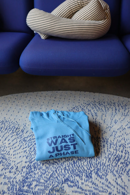 "Straight Was Just A Phase" Hoodie in Blue