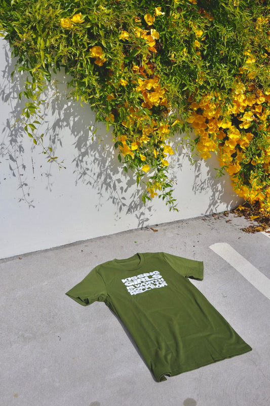 “Kissing Girls Is Worth Going To Hell For” Tees in Matcha