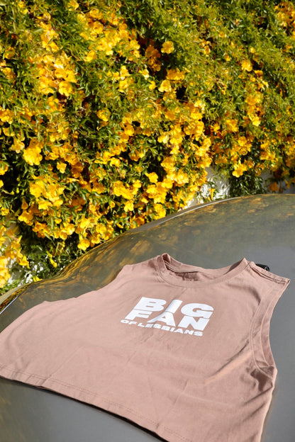 "Big Fan of Lesbians" Loose Muscle Crop