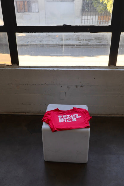 “Send Bicep Pics” Short Sleeve Crop