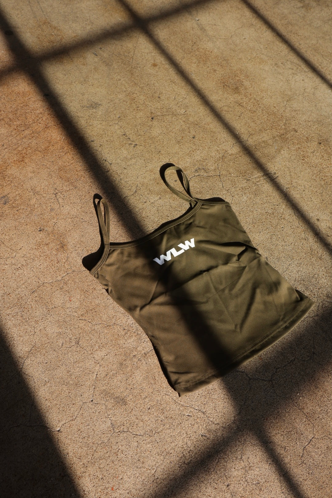 "WLW" Strappy Tank in Matcha