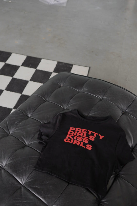 "Pretty Girls Kiss Girls" Crop Top