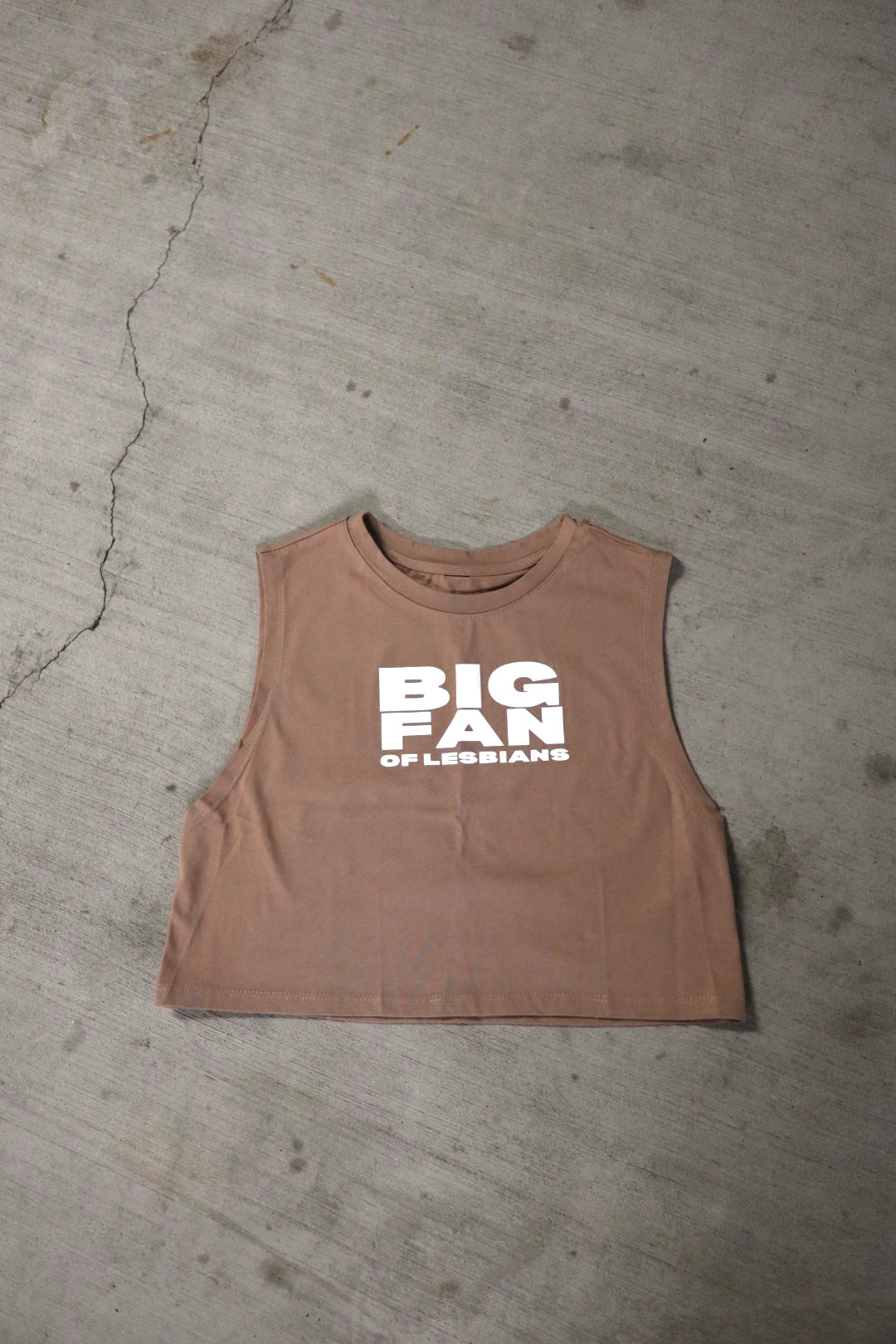 "Big Fan of Lesbians" Loose Muscle Crop