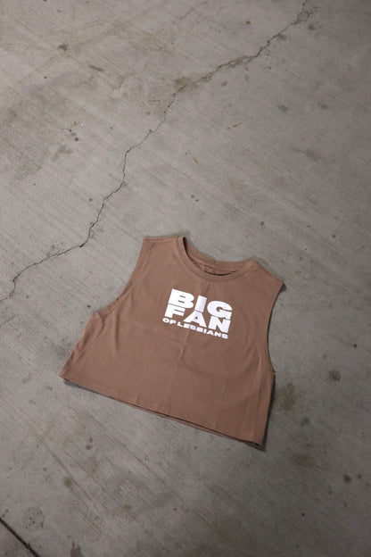 "Big Fan of Lesbians" Loose Muscle Crop