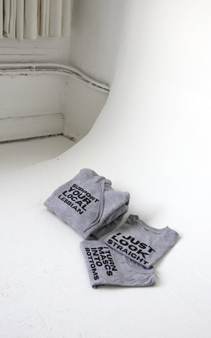 “Support Your Local Lesbian” Hoodie in Chia