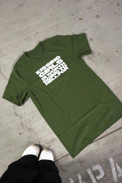 “Kissing Girls Is Worth Going To Hell For” Tees in Matcha