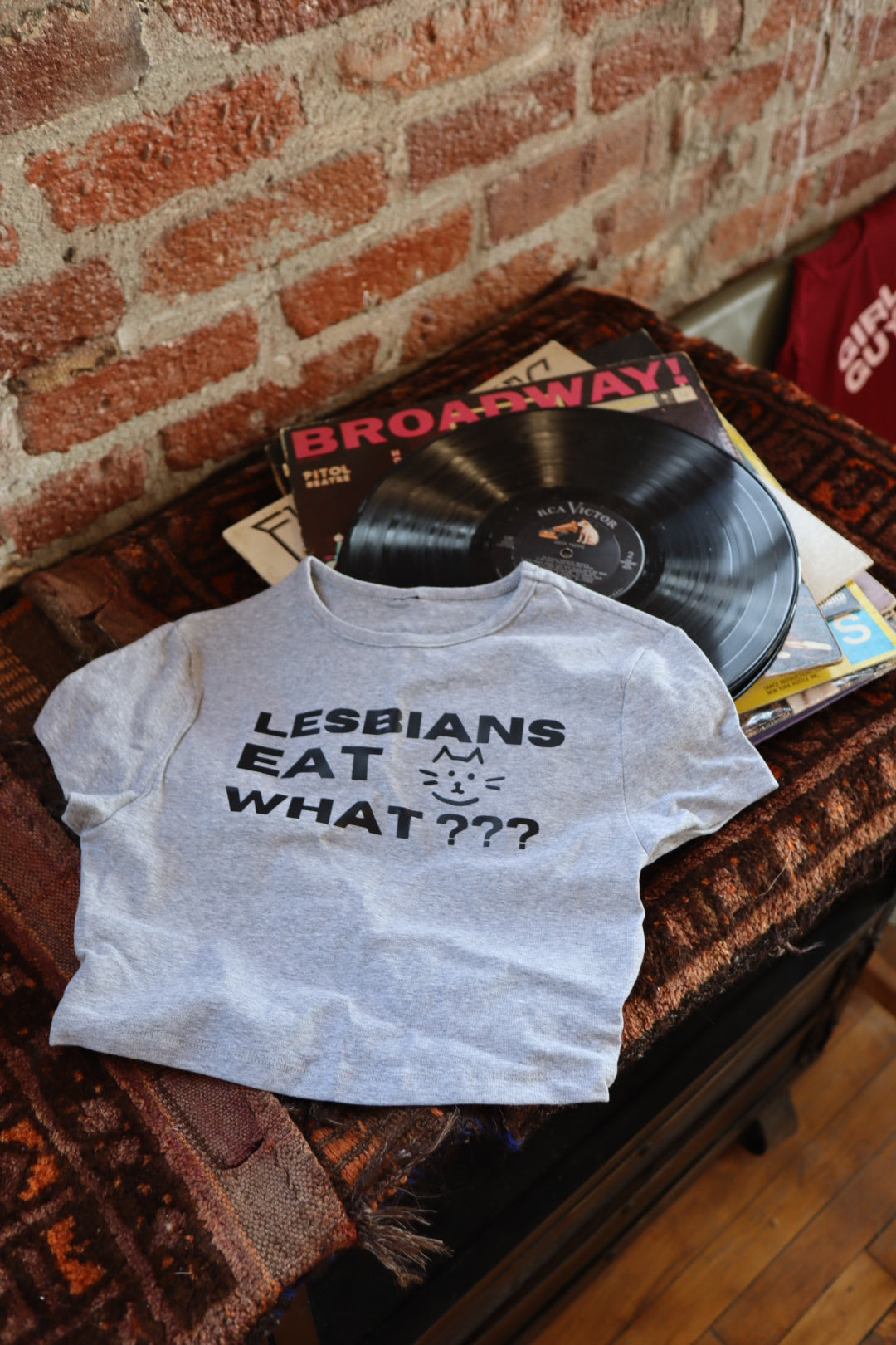“Lesbians Eat What” Short Sleeve Crop Top