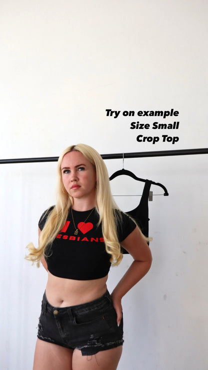 "Wuhluhwuh" Crop Top in Chai
