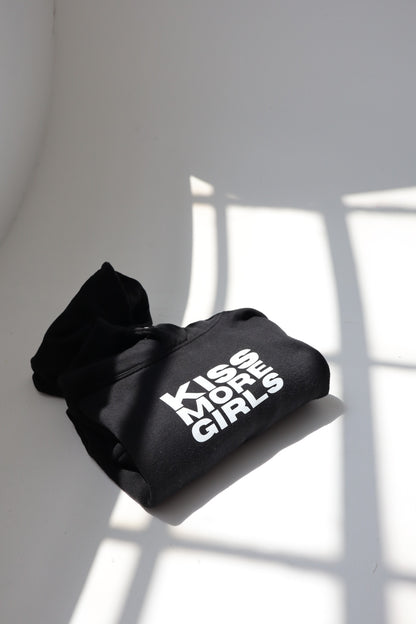 “Kiss More Girls” Hoodie in Cold Brew