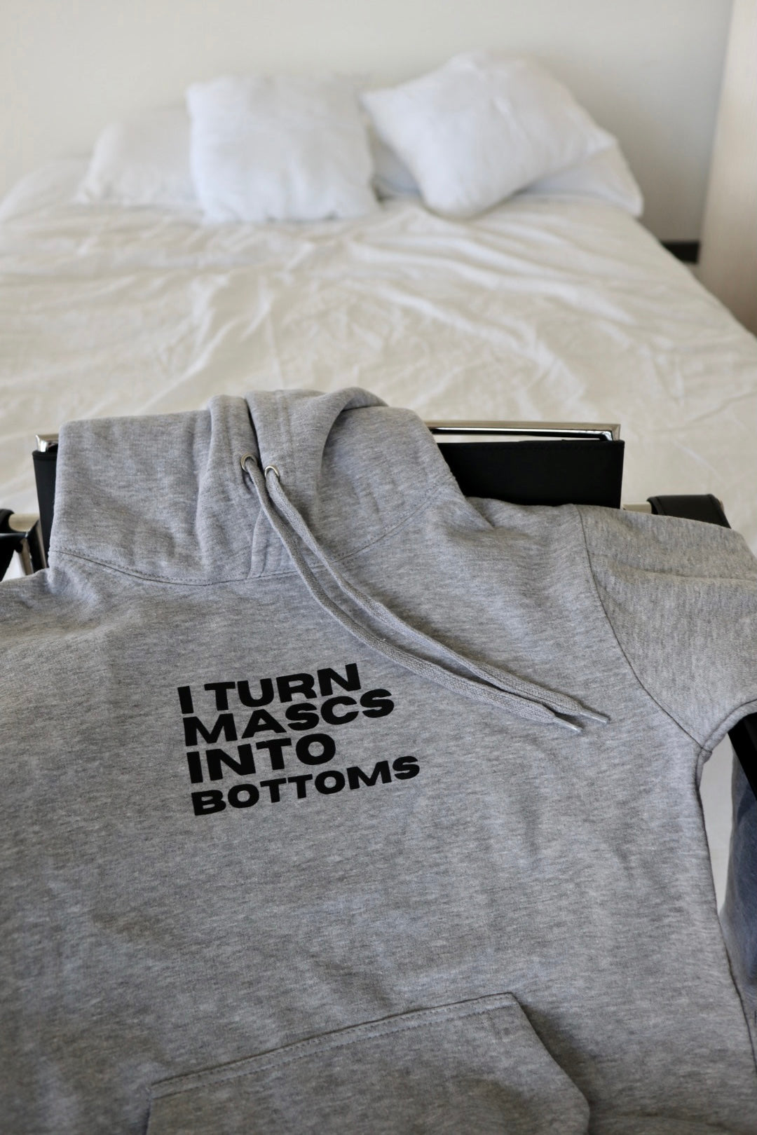 "I Turn Mascs into Bottoms" Hoodie in Chia