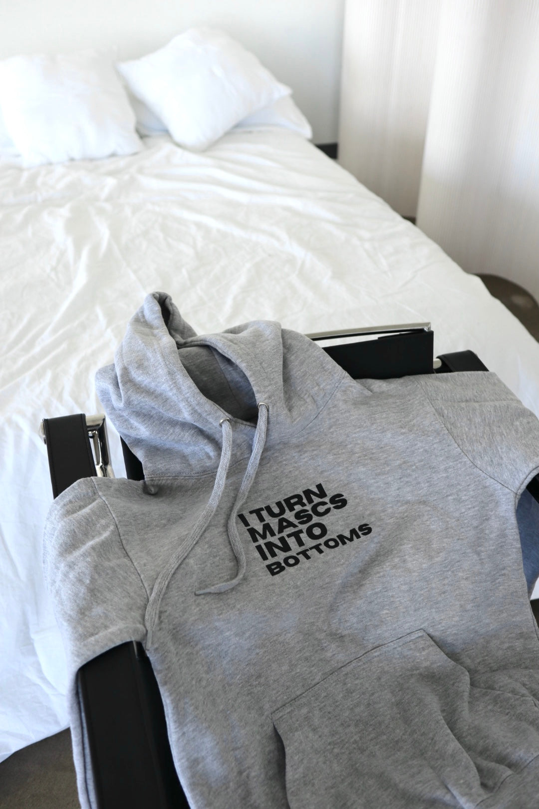 "I Turn Mascs into Bottoms" Hoodie in Chia