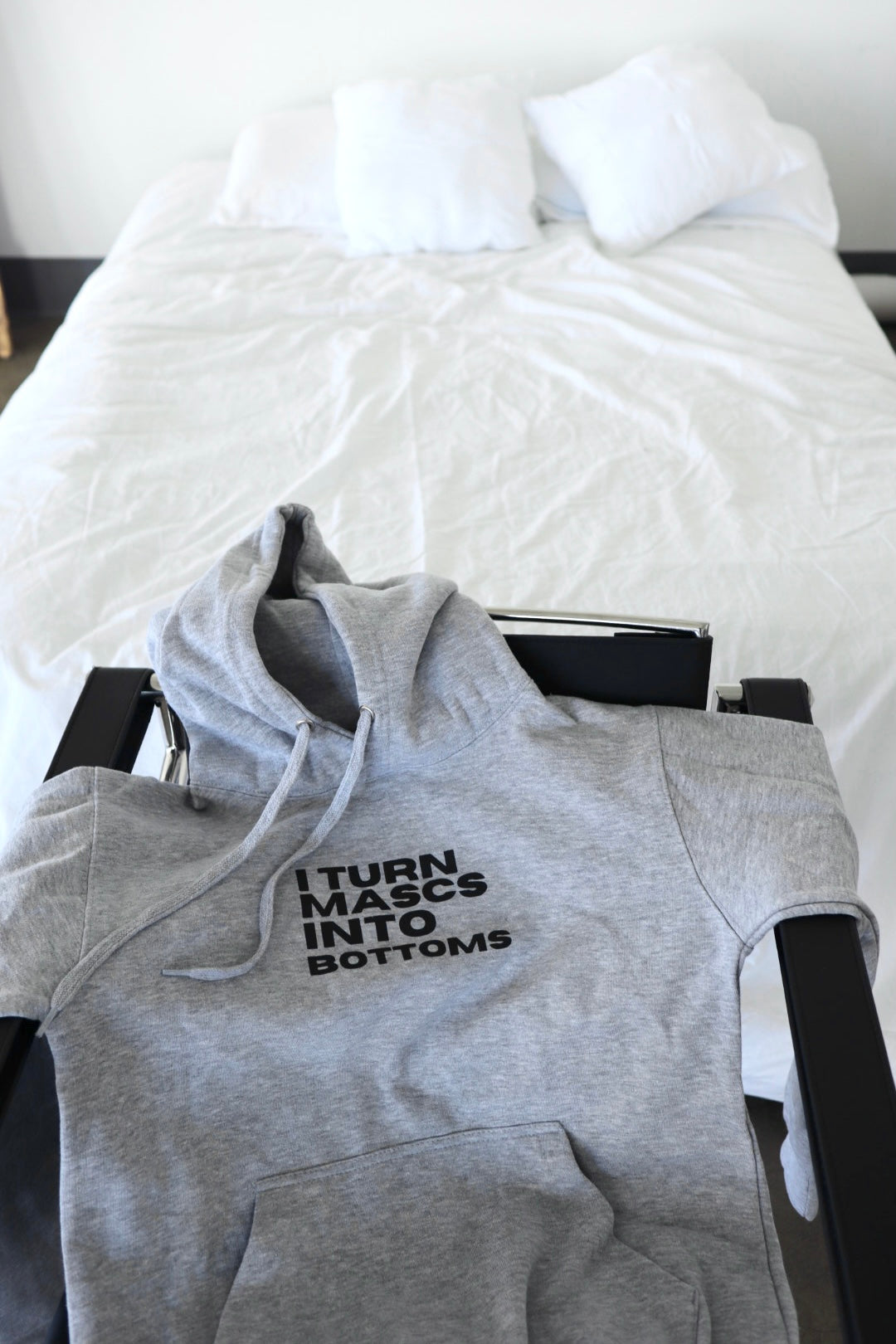 "I Turn Mascs into Bottoms" Hoodie in Chia