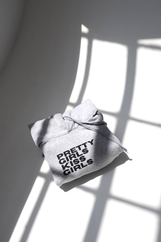 “Pretty Girls Kiss Girls” Hoodie in Chia
