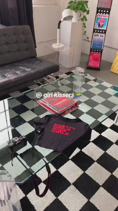 "Pretty Girls Kiss Girls" Crop Top