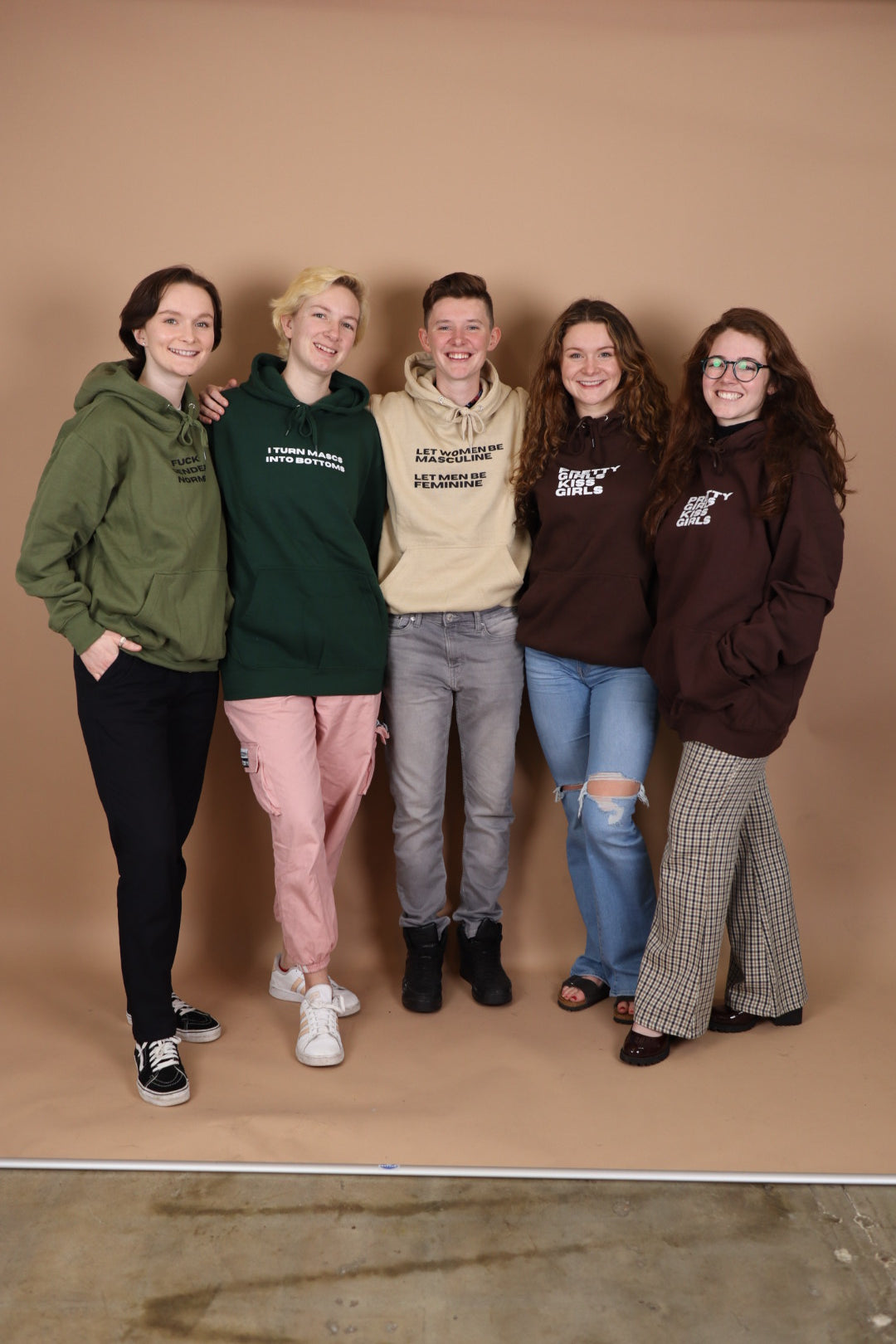 “Kissing Girls Is Worth Going To Hell For” Hoodie in Matcha